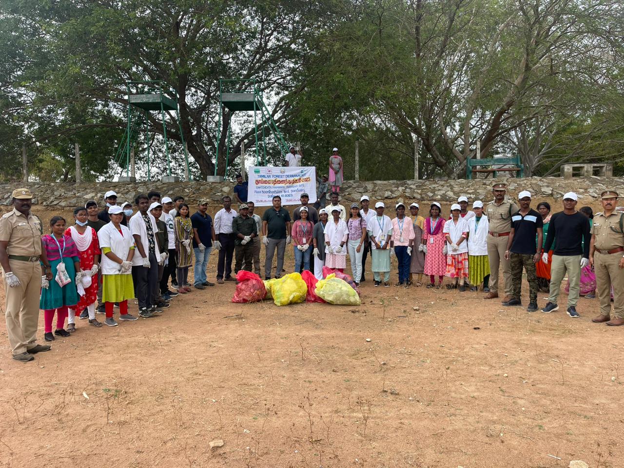 Koonthankulam - Save Wetland Campaign Clean-up Drive
